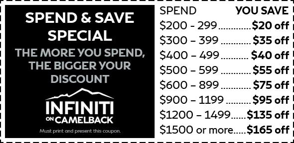 INFINITI on Camelback Spend And Save Special
